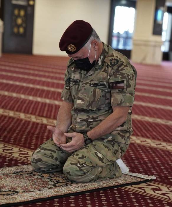 الملك يزور مسجد الشريف الحسين بن علي (معان الكبير)... صور