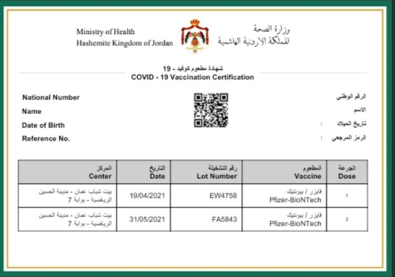 هام من الصحة لمن لم تصله شهادة المطعوم