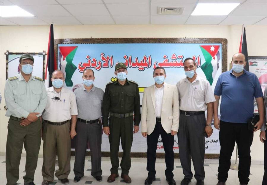 وفد من القيادة العامة يزور المستشفى الميداني في قطاع غزة