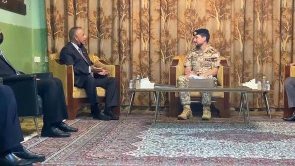 ولي العهد يزور ابناء واحفاد الشيخ حسين باشا الطراونة في الكرك