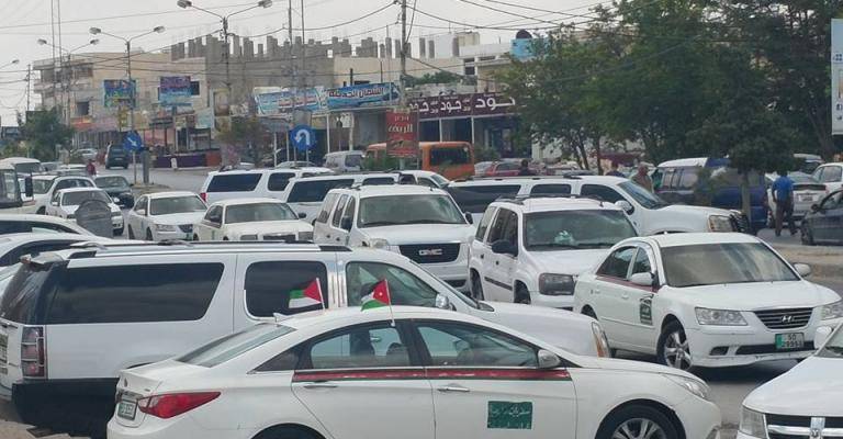 اعتصام أمام هيئة النقل البري