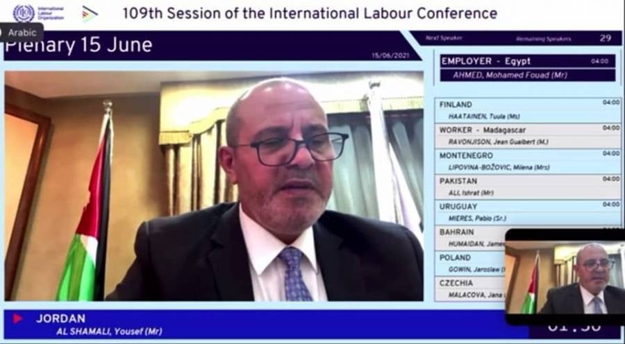 وزير العمل يشارك في الدورة 109 لمؤتمر العمل الدولي