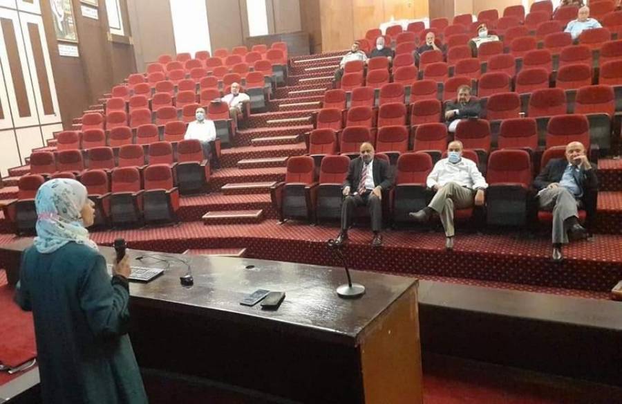 فعاليات دوره علمية بعنوان طرق اعداد الامتحانات وتقييمها في المجلس الطبي