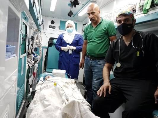 وصول ابنة البوريني إلى المدينة الطبية