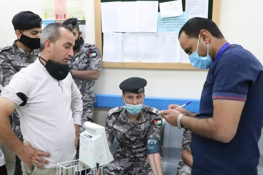 حملة للتبرع بالدم في مستشفى غور الصافي .بالتعاون مع قوات الدرك منطقة غور الصافي البوتاس