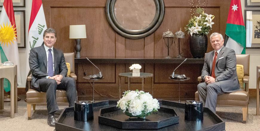 King receives president of Kurdistan Region in Iraq