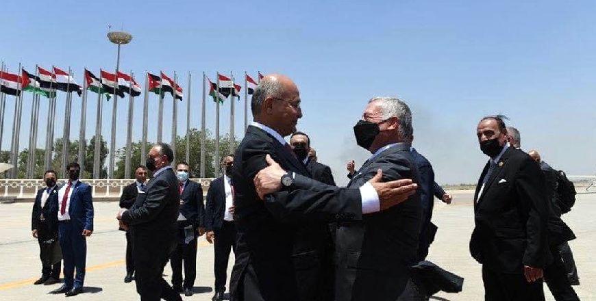 King arrives in Baghdad, meets with Iraqi president