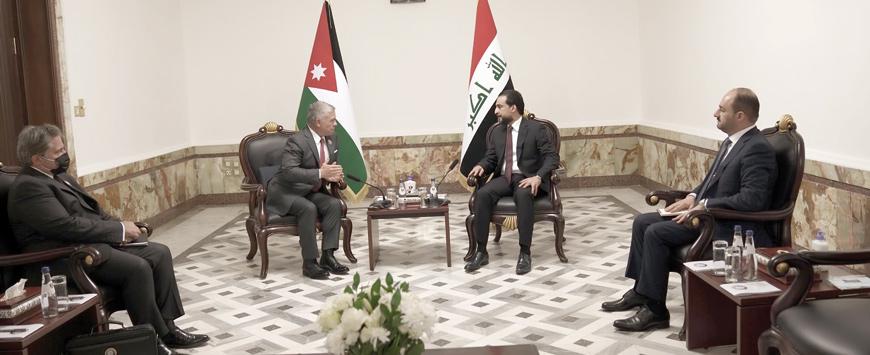 King meets Iraqi parliament speaker