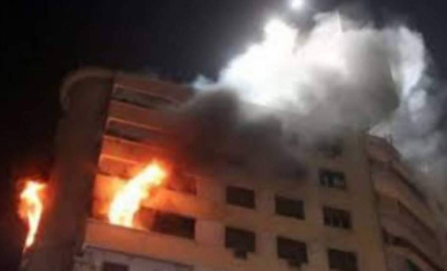 الدفاع المدني إخماد حريق روف في إربد..