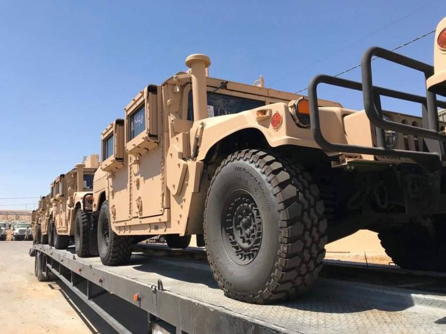 القوات المسلحة تتسلم دفعة جديدة من الآليات العسكرية