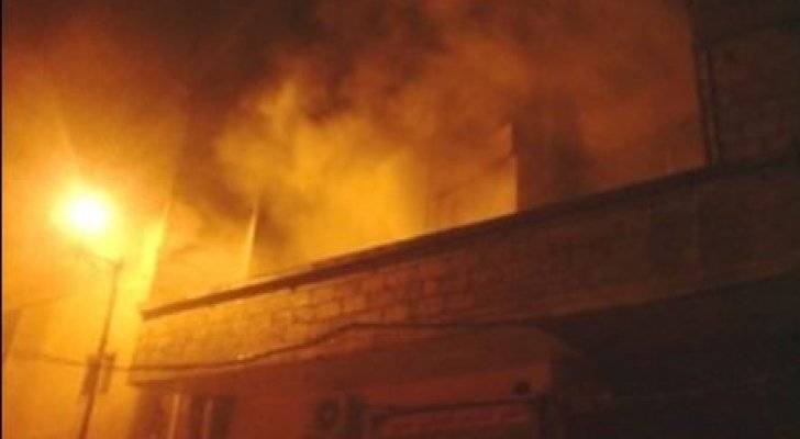 اخماد حريق منزل في عنجرة