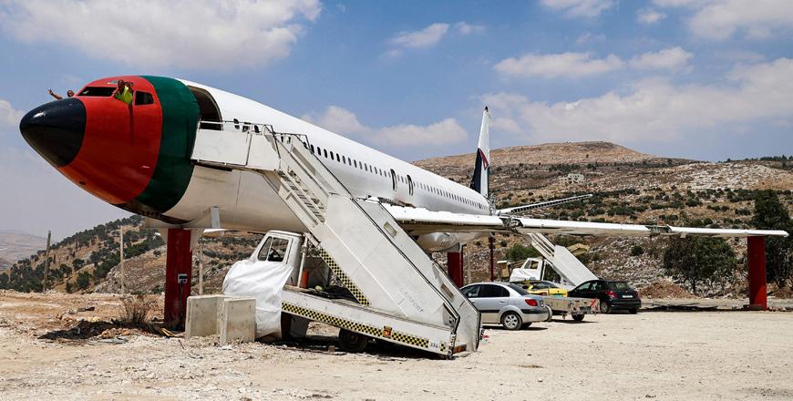 Buckle up: Palestinian twins turn Boeing 707 into restaurant