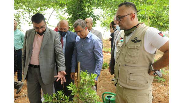 وزير الزراعة يتفقد مشروعا زراعيا رياديا في عين الباشا
