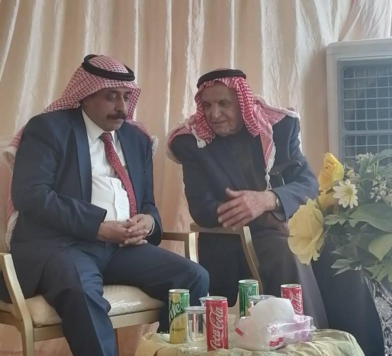 مستشار الملك لشؤون العشائر يزور الشيوخ السرحان والنعيمي