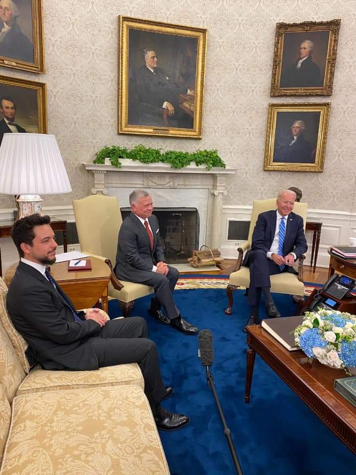 بدء لقاء القمة بين الملك والرئيس بايدن...صور