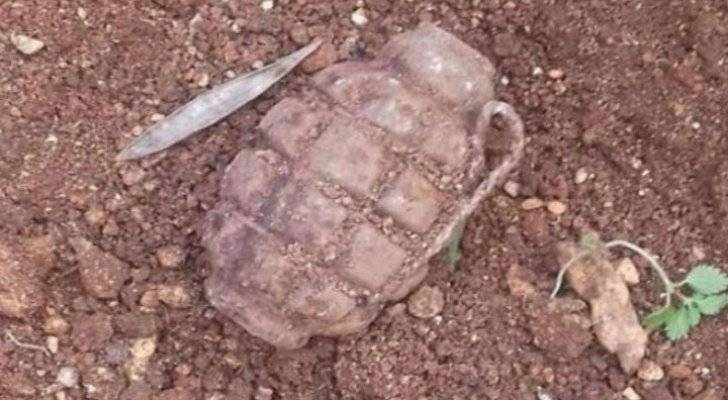 الأمن يتعامل مع قنبلة قديمة بمنطقة المشارع في الأغوار الشمالية