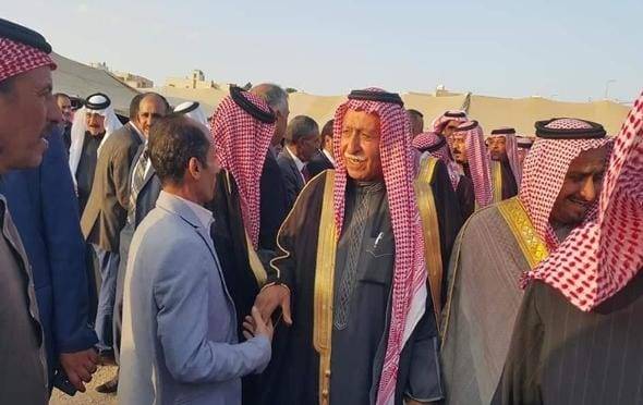 الشيخ الفايز متوجهًا لفلسطين بصحبة  شيوخ ووجهاء الأردن لحل قضية عشائرية