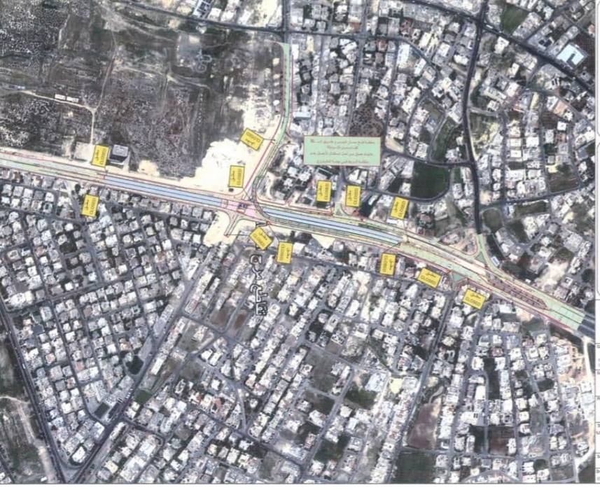 الأشغال: تحويلات مرورية على تقاطع مرج الحمام لغايات استكمال اعمال الربط