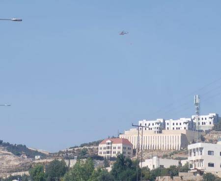 حريق كبير في إربد .. وطائرتان تشاركان باخماده