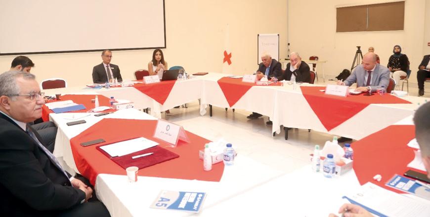 Red Crescent chiefs of Jordan, Egypt and Iraq meet at JRC HQ