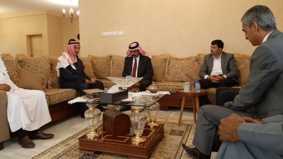 بتكليف من جلالة الملك.... مستشار شؤون العشائر يزور الشيخ صالح هجر الفايز.. صور