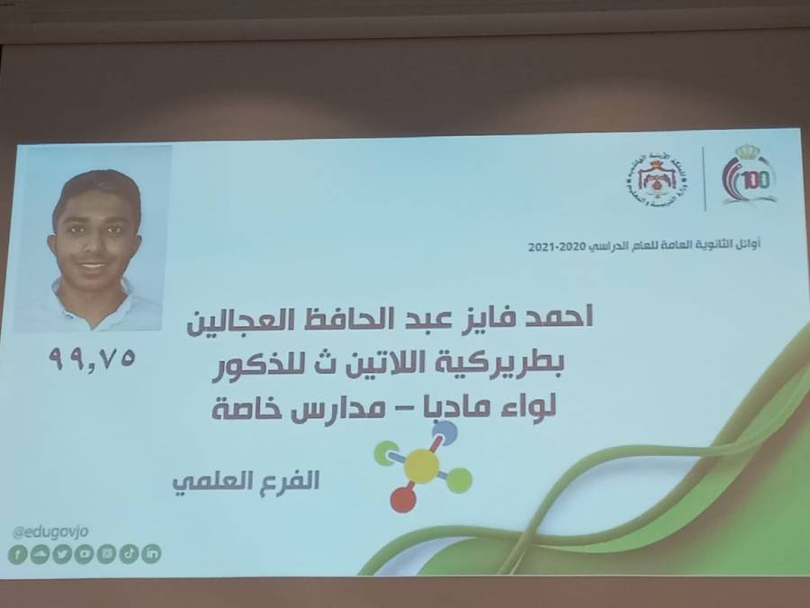 الاول على المملكة بالتوجيهي: لم ادخل منصة درسك