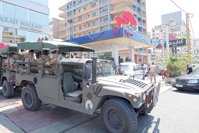 Lebanon army deploys at pumps as bank chief firm on lifting fuel subsidies