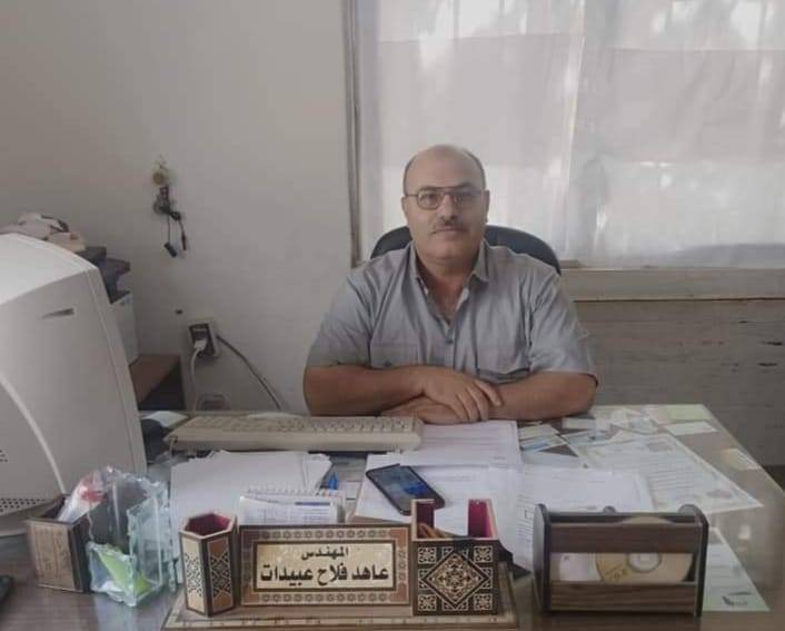 المهندس عاهد عبيدات  قائم باعمال مديرمديرية زراعة لواء البادية الشمالية الغربية