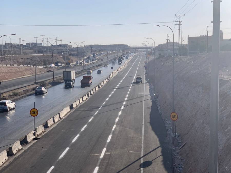 الاشغال تعلن عن تحويلة مرورية على طريق أوتوستراد عمان  الزرقاء