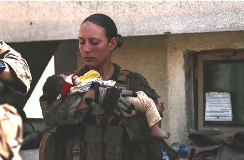 California Marine Nicole Gee, 23, who cradled baby at Kabul airport, killed in Afghanistan attack