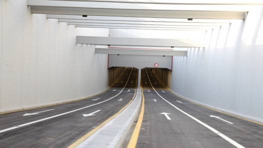 افتتاح نفقي تقاطع طارق العلوي والسفلي للحركة المرورية