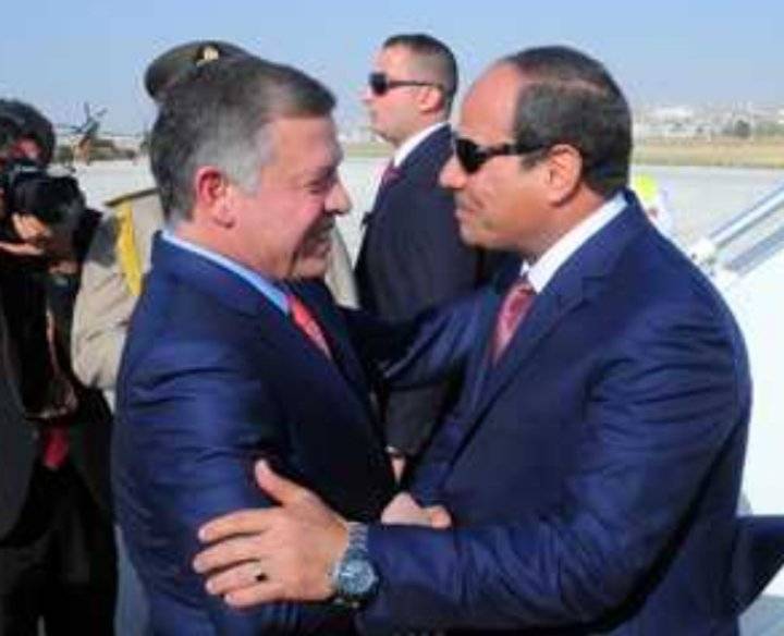 الملك يعقد مباحثات ثنائية مع السيسي