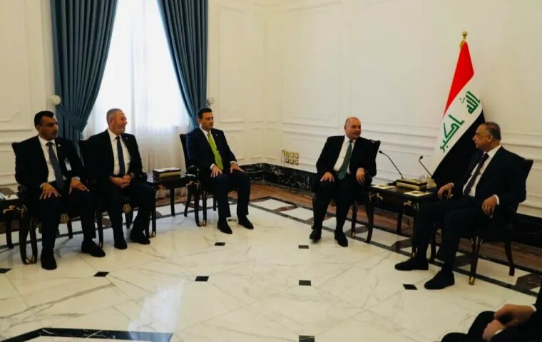 العودات يلتقي رئيس وزراء العراق