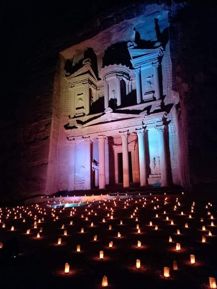 Wonderful, Petra by night tonight