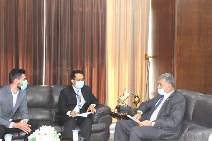 العياصرة يستقبل الملحق الثقافي الاندونيسي في المكتبة الوطنية