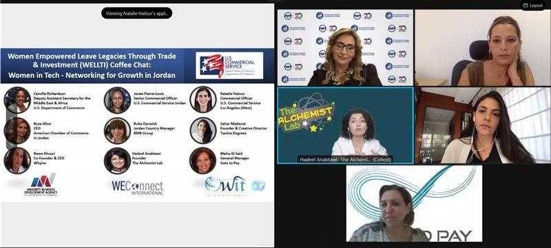 حلقة نقاشية أميركية اردنية لتمكين المرأة من خلال التجارة والاستثمار