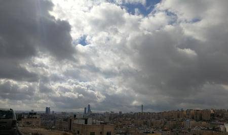 عدم استقرار جوي يؤثر على اجزاء من الأردن منتصف الاسبوع