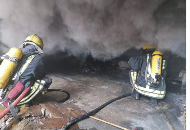 الدفاع المدني يخمد حريق محدود في مصنع البوتاس في منطقة غور الصافي