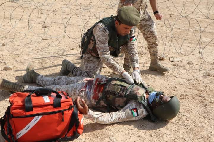 تمرين اخلاء طبي ميدانيلشعبة طب الميدان...