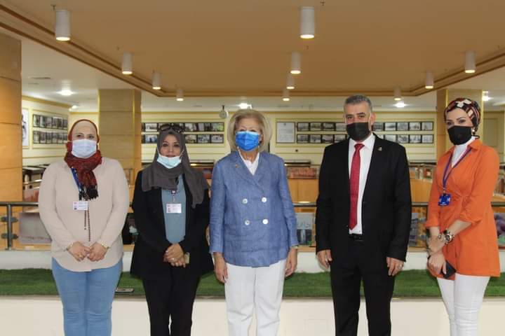 العياصرة يستقبل معالي وزير الثقافة السيدة هيفاء النجار في المكتبة الوطنية _ صور