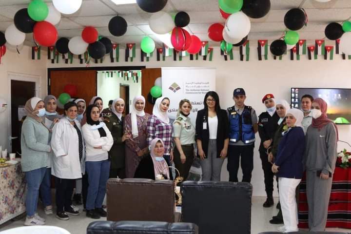 ورشة مناهضة العنف ضد المرأة بمستشفى الملكة علياء العسكري.