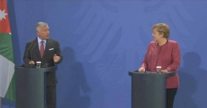 الملك لميركل: شراكتنا جيدة وقوية مع ألمانيا من أجل إحلال السلام