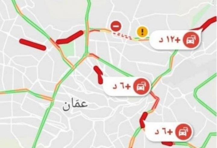 ازدحام مروري في عمان