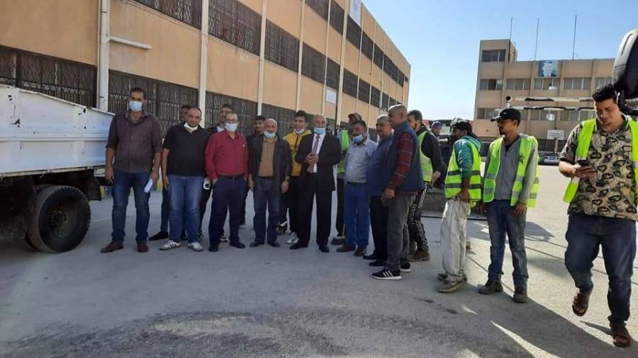 العدوان : كوادر بلدية الرصيفة تتابع حملة بسواعدنا في عددًا من المدارس...صور