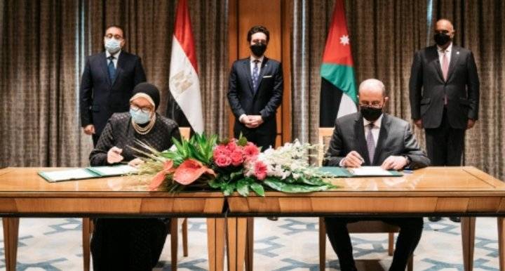 ولي العهد يشهد توقيع مذكرتي تفاهم وبرنامج تنفيذي بين الأردن ومصر