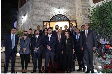 ولي العهد يلتقي شخصيات مصرية في منزل العضايلة