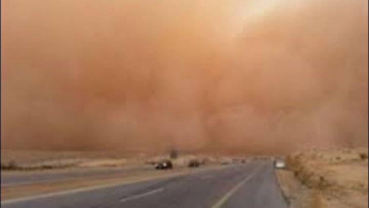 الأمن يحذر من رياح شديدة وغبار كثيف بالبحر الميت
