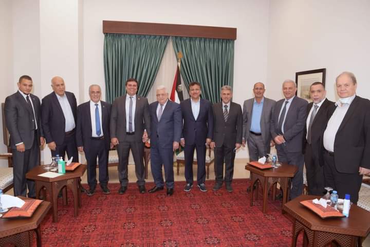 الرئيس الفلسطيني يستقبل وفدي اللجنة الأولمبية الأردنية والمجلس الأولمبي الآسيوي