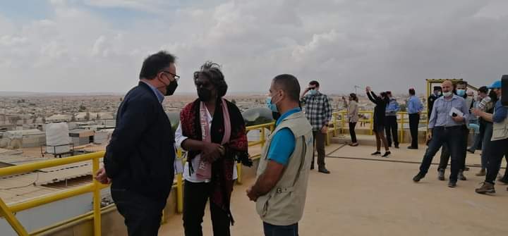 سفيرة الولايات المتحدة الأمريكية لدى الأمم المتحدة تزور مخيم الزعتري للاجئين السوريين.