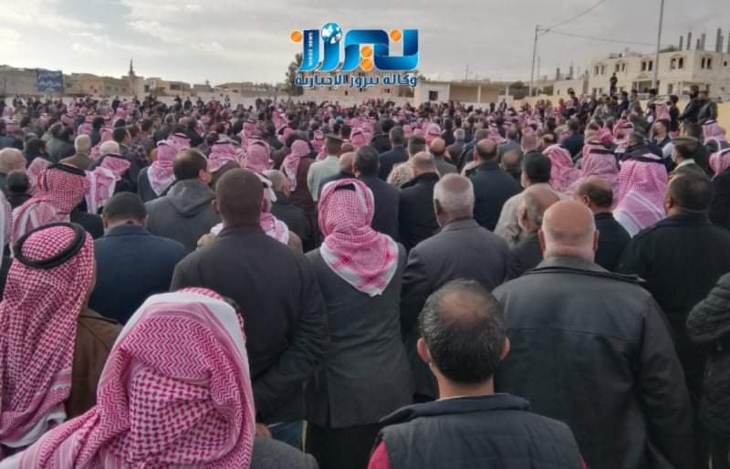 القوات المسلحة وبني صخر  تشيعان  جثمان العميد الزعيم  بادي عواد الرديني ...فيديو